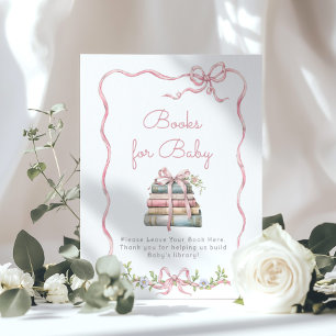 Nieuw Chapter Roze strik  Boeken voor baby Poster