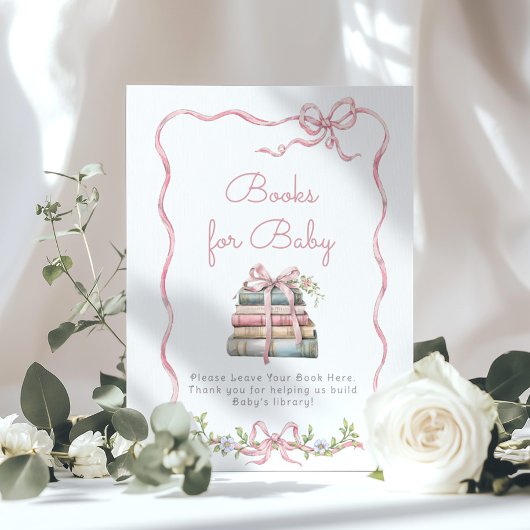 Nieuw Chapter Roze strik  Boeken voor baby Poster
