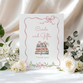 Nieuw Chapter Roze strik Kaarten en geschenken Poster