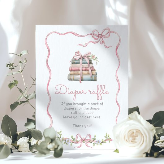 Nieuw Chapter Roze strik  Luier Raffle Poster