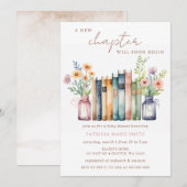 Nieuw Chapter Story boek Genderneutraal Baby showe Kaart (Voorkant / Achterkant)