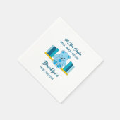 Nieuw Chapter Storybook Baby shower Blue Teddy Bea Servet (Hoek)