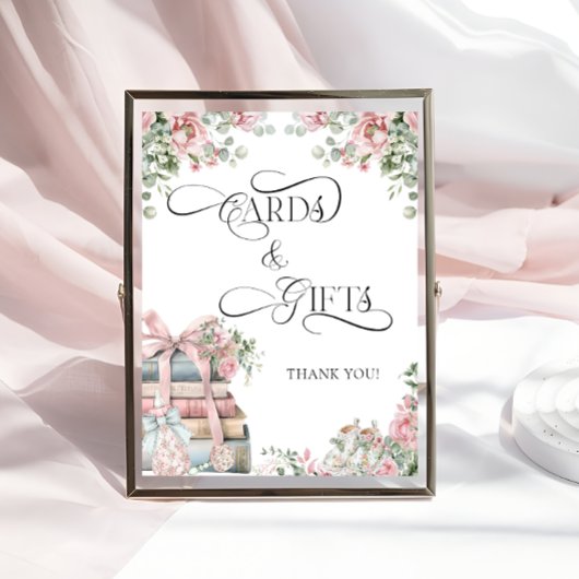 Nieuw Chapter Storybook Bow Bloemen Kaarten en Ges Poster