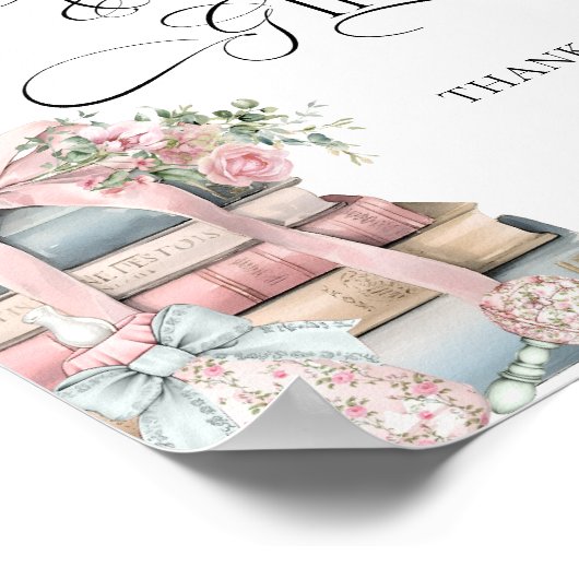 Nieuw Chapter Storybook Bow Bloemen Kaarten en Ges Poster (Hoek)