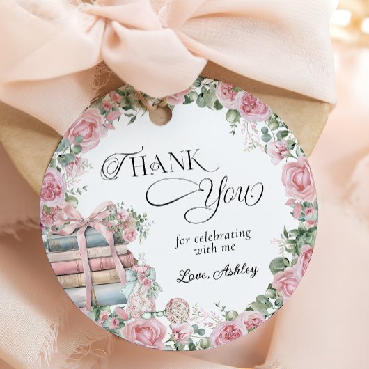 Nieuw Chapter Storybook Floral Baby shower Bedankjes Labels