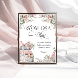 Nieuw Chapter Storybook Roze Bloemen Mom-osa Bar Poster