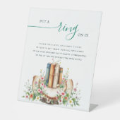 Nieuw Chapter Storybook Zet een Ring Vrijgezellenf Reclamebord Met Voetstuk (Voorkant)