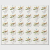 Nieuw Chapter Tea Butterfly Storybook Baby shower Cadeaupapier (Vlak)
