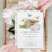 Nieuw Chapter Tea Set Vlinders Boek Baby shower Kaart