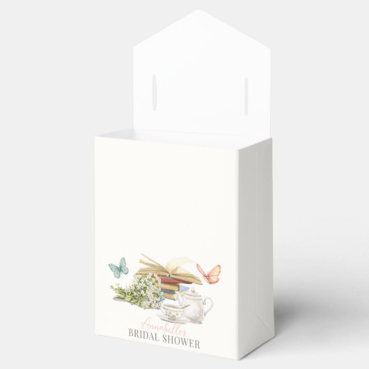 Nieuw Chapter Tea Set Vlinders Boek Vrijgezellenfe Bedankdoosjes (Geopend)