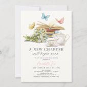 Nieuw Chapter Tea Set Vlinders Boek Vrijgezellenfe Kaart (Voorkant)