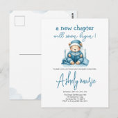 Nieuw Chapter Teddy blue boy baby shower Beer Briefkaart (Voorkant / Achterkant)
