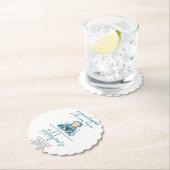 Nieuw Chapter Teddy blue boy baby shower Beer Kartonnen Onderzetters (Insitu)