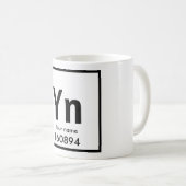 Nieuw chemisch element koffiemok (Voorkant rechts)