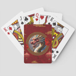 Nieuw Chinees drakenjaar Pokerkaarten