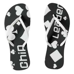 NIEUW! Chip Leader® Black Jack Sandals Teenslippers