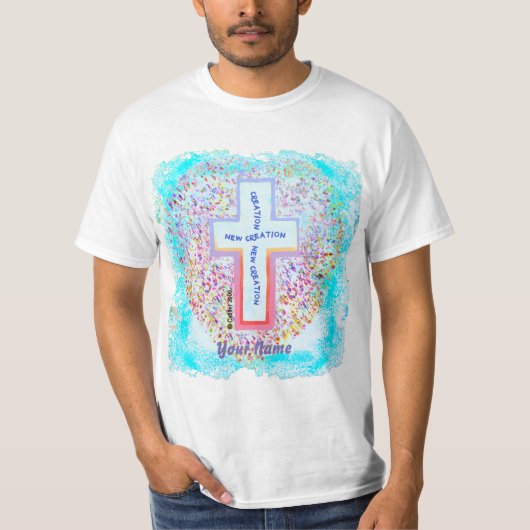 Nieuw christelijk kruis T-shirt (Voorkant)