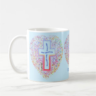 Nieuw christelijk kruismok koffiemok