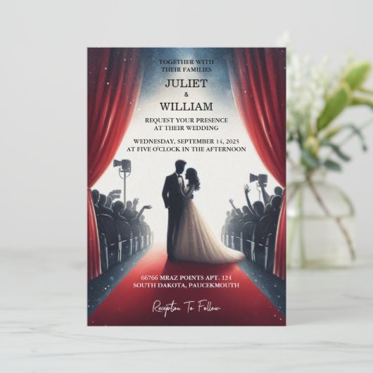 Nieuw Cinema Retro Movie Ticket Meest populaire br Kaart (Staand voorkant)