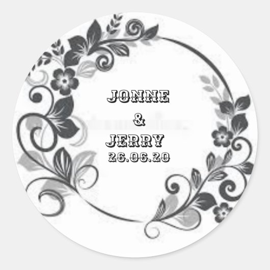 Nieuw Classic Round Sticker Design (Voorkant)