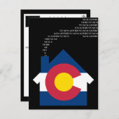 nieuw colorado aankondigingskaart (Voorkant / Achterkant)