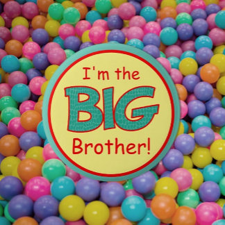 Nieuw! Colorful Big Brother Button