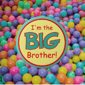 Nieuw! Colorful Big Brother Button