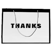 Nieuw Corporate Black Company Minimalistisch Moder Groot Cadeauzakje (Achterkant)