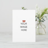 NIEUW! Dankkaart - 4.5" x 6.25" - Op maat Bedankkaart (Staand voorkant)