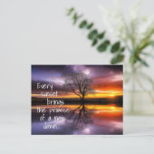 Nieuw Dawn Sunset Briefkaart (Staand voorkant)