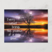 Nieuw Dawn Sunset Briefkaart (Voorkant)