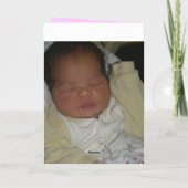 NIEUW - DE GEBOREN KAART VAN HET MEISJE (Achterkant)