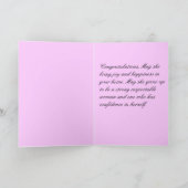 NIEUW - DE GEBOREN KAART VAN HET MEISJE (Binnen)