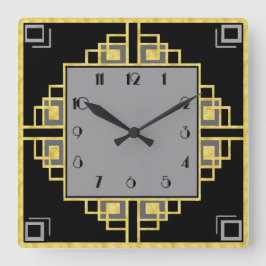 Nieuw deco vierkante klok