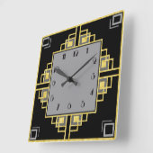 Nieuw deco vierkante klok (Hoek)
