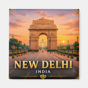 Nieuw Delhi India Hoofdstad Ontdekking 🕌 Magneet