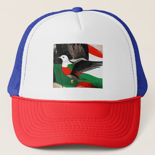 Nieuw design Palestina Trucker Pet (Voorkant)
