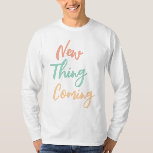 Nieuw ding komt Snoep kleur print T-shirt (Voorkant)
