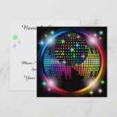 Nieuw disco feest / New Years Eve Kaart (Voorkant / Achterkant)