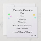 Nieuw disco feest / New Years Eve Kaart (Achterkant)