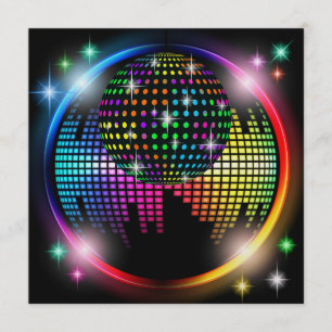 Nieuw disco feest / New Years Eve Kaart