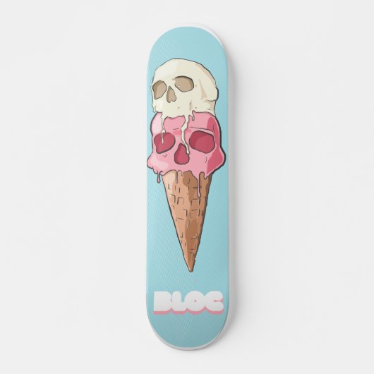 NIEUW - Dood cream door BLOC skateboards (Voorkant)