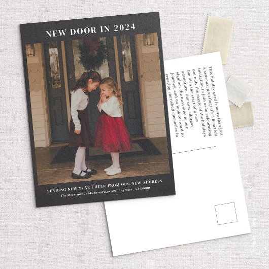 Nieuw Door 24 Vakantie Bewegende Aankondiging Brie