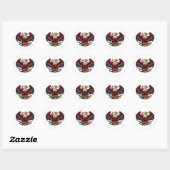 NIEUW EAGLE DESIGN RONDE STICKER (Vel)