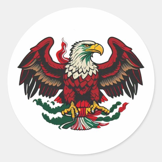 NIEUW EAGLE DESIGN RONDE STICKER (Voorkant)