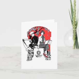 Nieuw!  Een boek bij Schemer Notecard Kaart