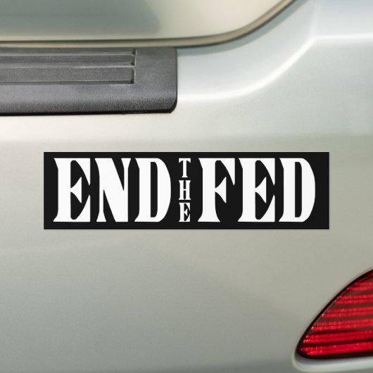 NIEUW Eind Fed (symmetrisch) Bumpersticker (Op auto)
