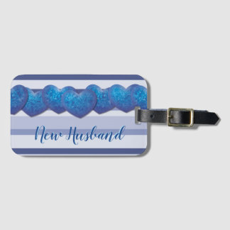 Nieuw Eisband Blue Hearts Bagagelabel