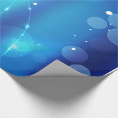 Nieuw Elegant Blue Light Swirl Patroon Cadeaupapier (Hoek)