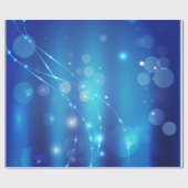 Nieuw Elegant Blue Light Swirl Patroon Cadeaupapier (Vlak)